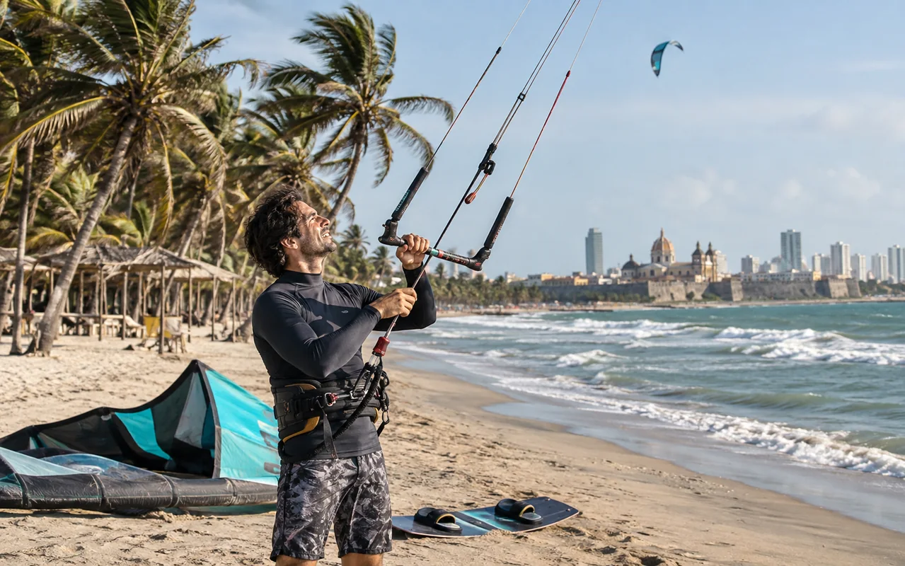 Mejor época para kitesurf en Cartagena: guía por meses