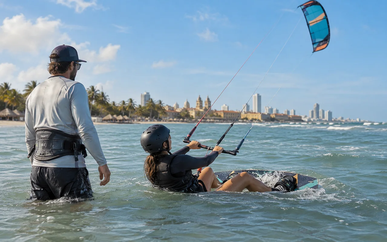 Cuánto se tarda en aprender kitesurf: etapas reales