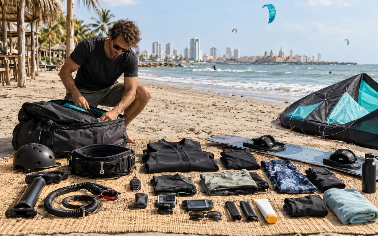 Equipaje de kitesurf: qué llevar y cómo preparar el vuelo