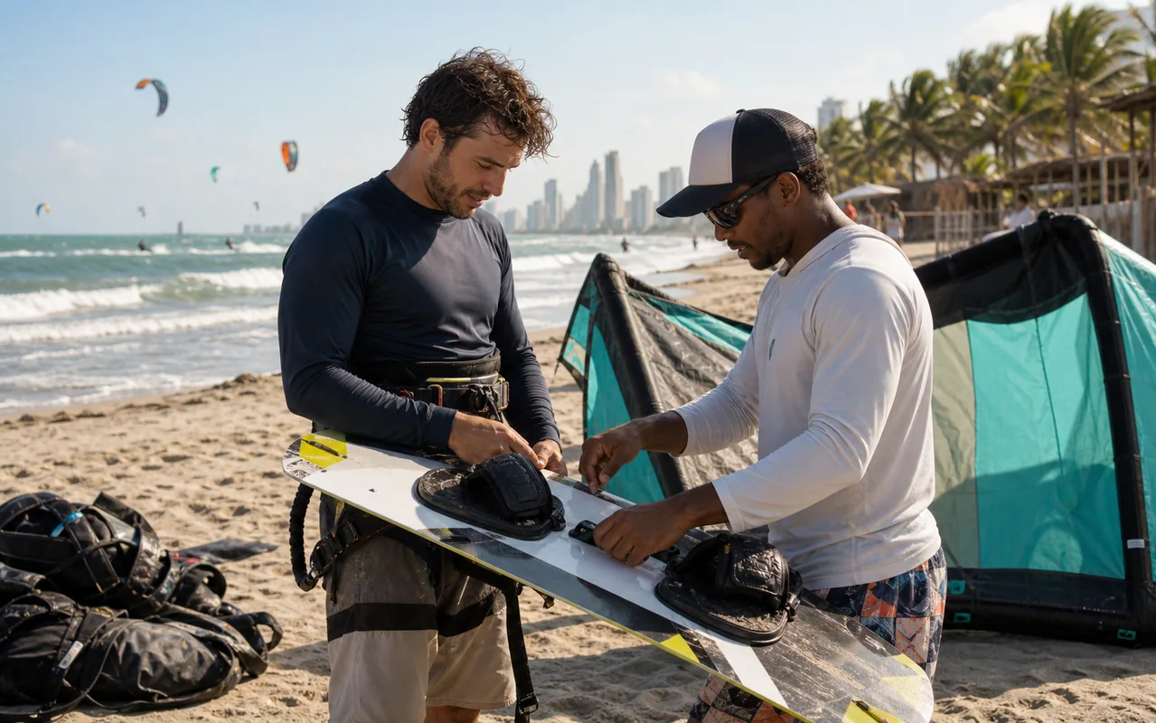 Alquilar equipo de kitesurf: autonomía y condiciones