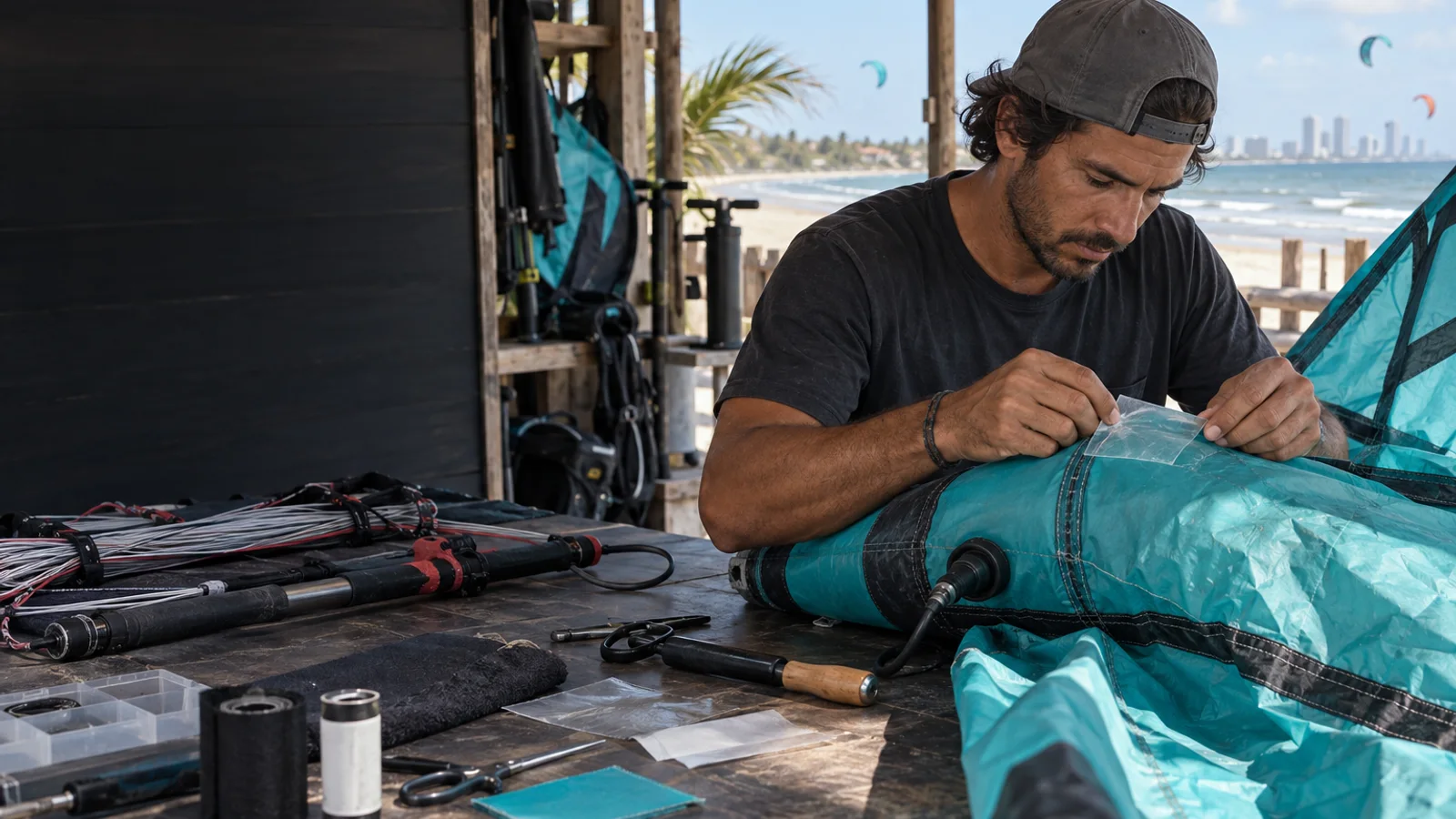 Reparación de cometas y equipos de kitesurf en Cartagena